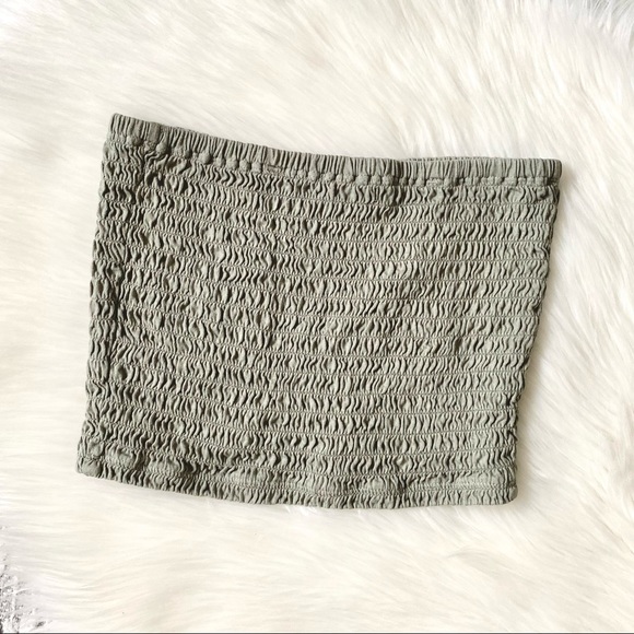 (💚4/$20) Sage green women’s tube top - Picture 2 of 2